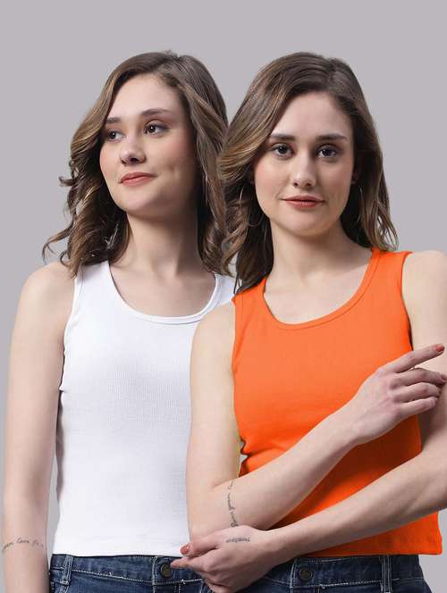 pack of 2 solid sleeveless tops - 19989927 - Very Small Image - 1