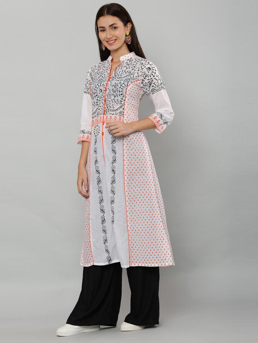 women's front slit kurta - 19990231 - Zoom Image - 3