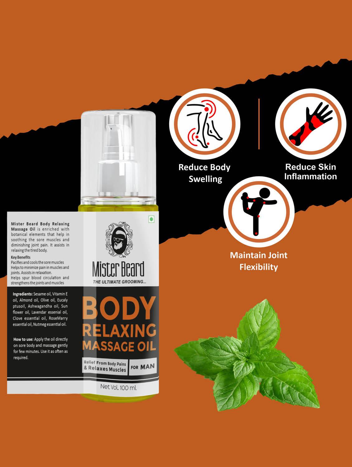 mister beard deep moisturising relaxing body oil with natural ingredients | homemade oil using herbs| pain relief oil, 100ml - 19994336 - Zoom Image - 3