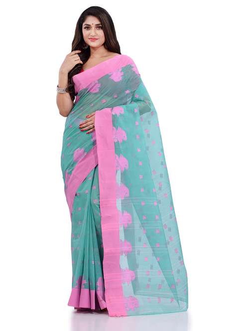 women's self design light blue colored saree - 19994426 - Very Small Image - 1