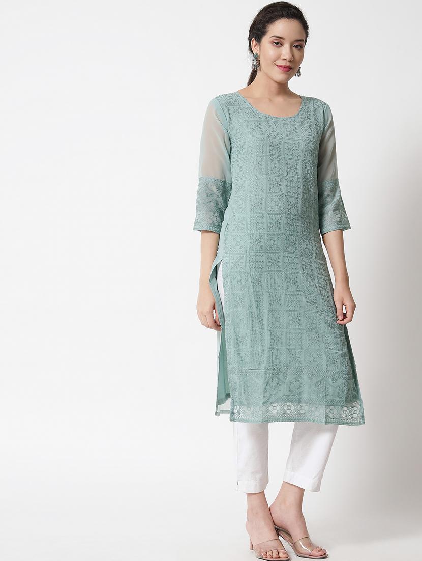 women's straight kurta - 20007099 - Standard Image - 2