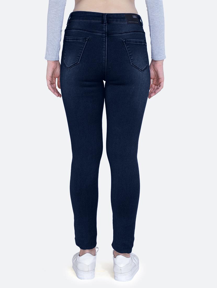 women's plain slim fit jeans - 20017549 - Standard Image - 3