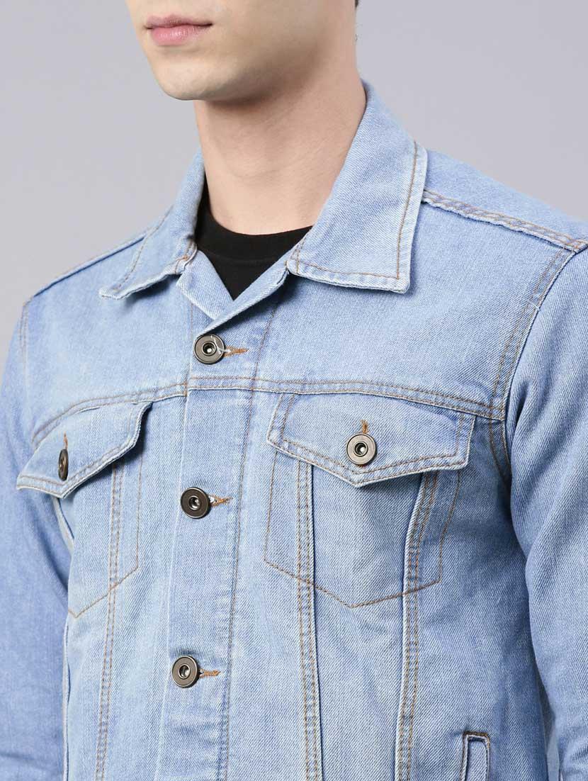 cinocci cotton blue jacket - 20022580 - Standard Image - 5