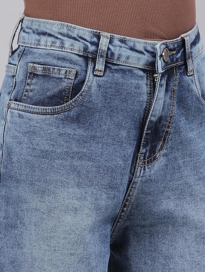 women's plain wide leg jeans - 20052130 - Zoom Image - 5