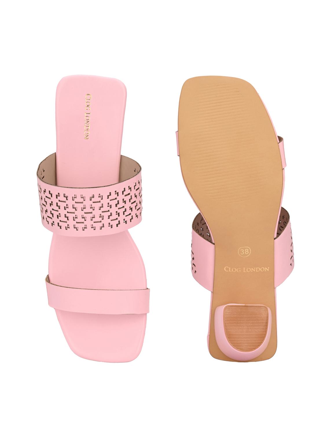pink synthetic slip on sandals - 20059829 - Zoom Image - 5