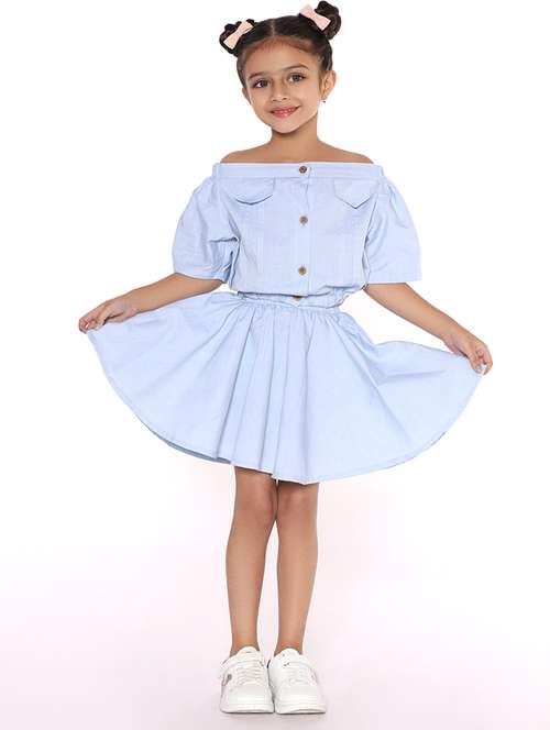 blue solid twin sets  - 20069976 - Very Small Image - 1