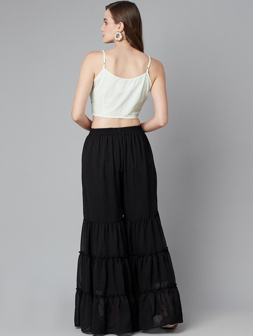 white embroidered fusion set - 20072642 - Standard Image - 2