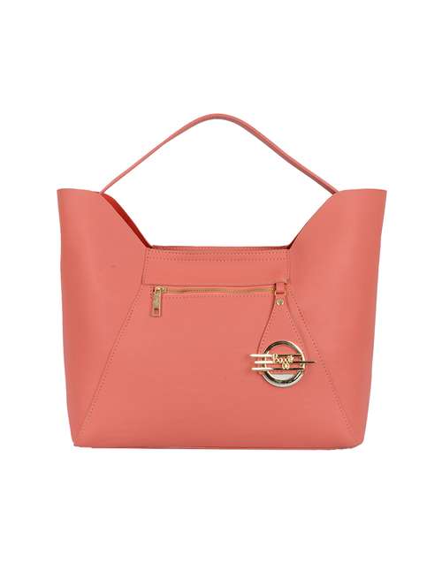 pink leatherette (pu) handbag - 20076479 - Very Small Image - 1