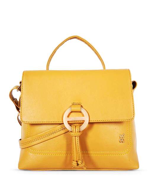 yellow pvc fashion satchel - 20077180 - Very Small Image - 1
