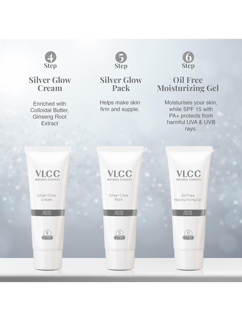 vlcc silver facial kit - 60 g - for skin purifying facial with silver - 20085549 - Standard Image - 5