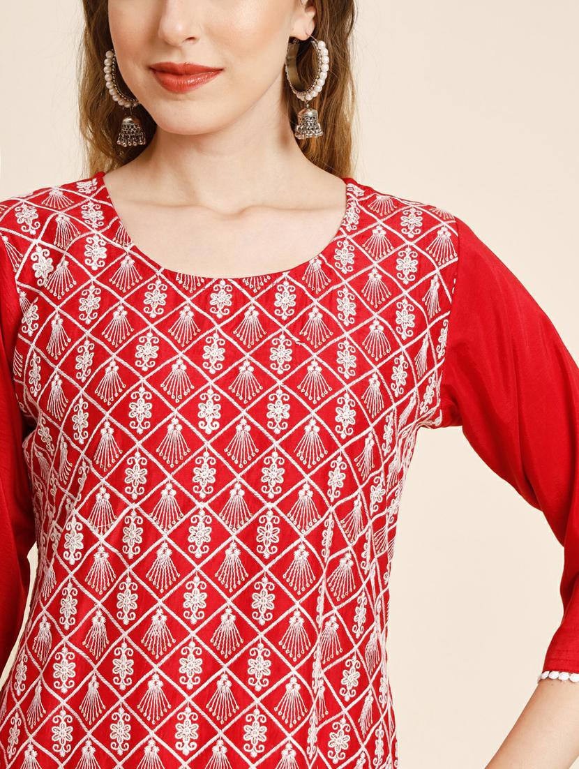 women's straight kurta - 20098310 - Standard Image - 5