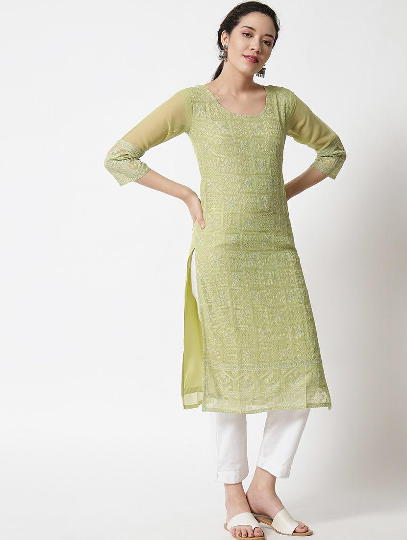 women's straight kurta - 20098329 - Zoom Image - 2
