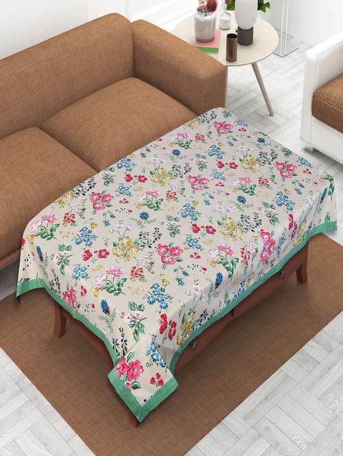 indhome life  pure cotton abstract pattern jaipuri style 4 seater dining table cloth cover - 20121994 - Very Small Image - 1