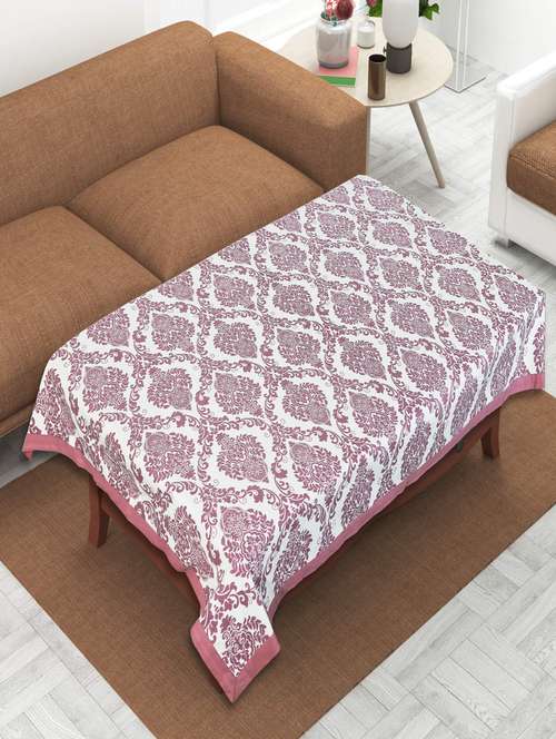 indhome life  pure cotton abstract pattern jaipuri style 4 seater  dining table cloth cover - 20122004 - Very Small Image - 1
