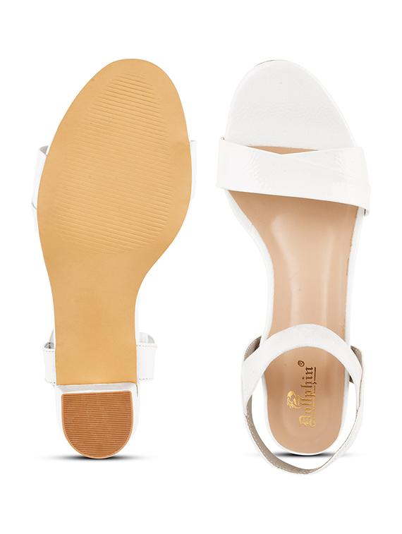 white patent leather ankle strap sandals - 20151198 - Zoom Image - 5