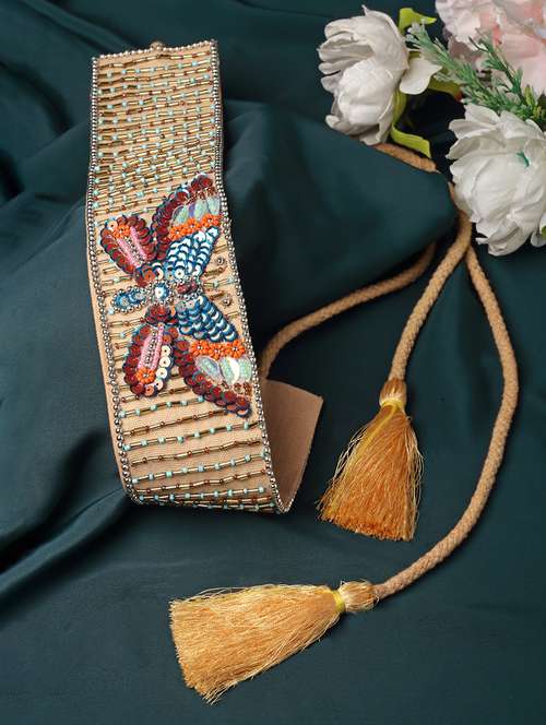 embellished canvas handmade belt - 20154288 - Very Small Image - 1