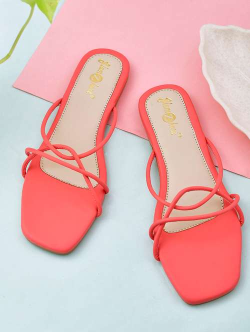 women solid slip on sandal - 20160192 - Very Small Image - 1