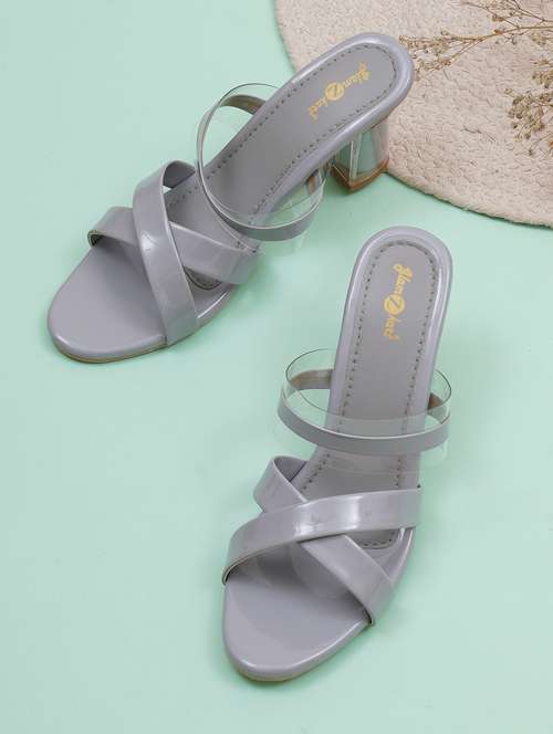 women slip on block heel sandal - 20160228 - Very Small Image - 1