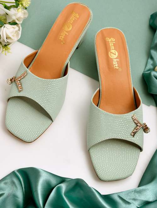 women slip on block heel sandal - 20160248 - Very Small Image - 1