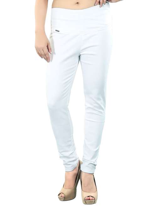 white solids mid rise jeggings - 20166548 - Very Small Image - 1