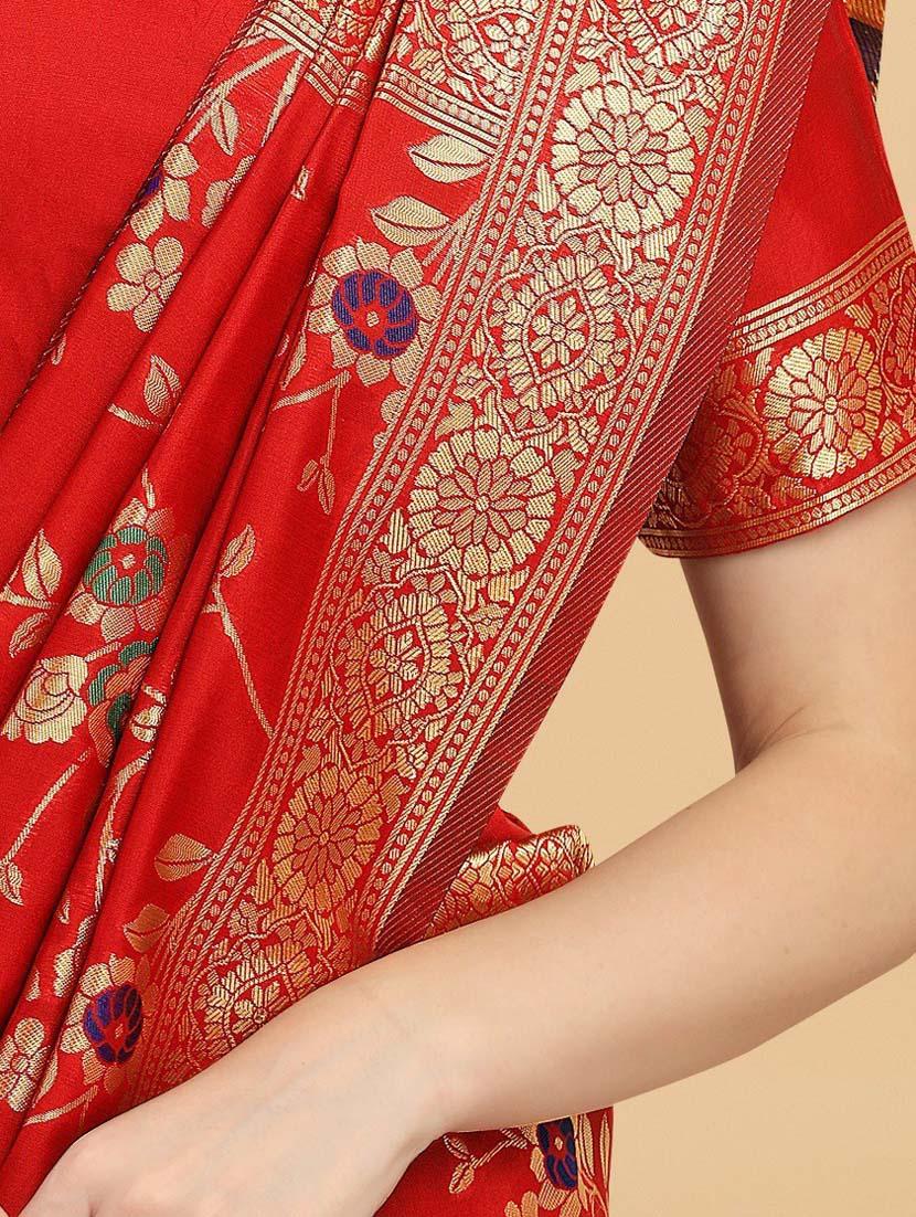 women's banarasi saree with blouse - 20175549 - Zoom Image - 5