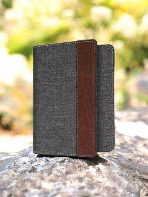 grey leatherette card holder - 20192857 - Very Small Image - 1