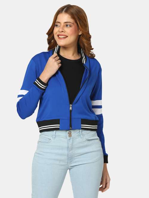 blue cotton varsity jacket - 20220256 - Very Small Image - 1