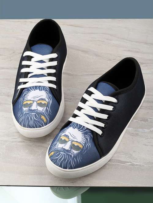 men graphic printed multi colored lace up sneaker - 20245832 - Very Small Image - 1