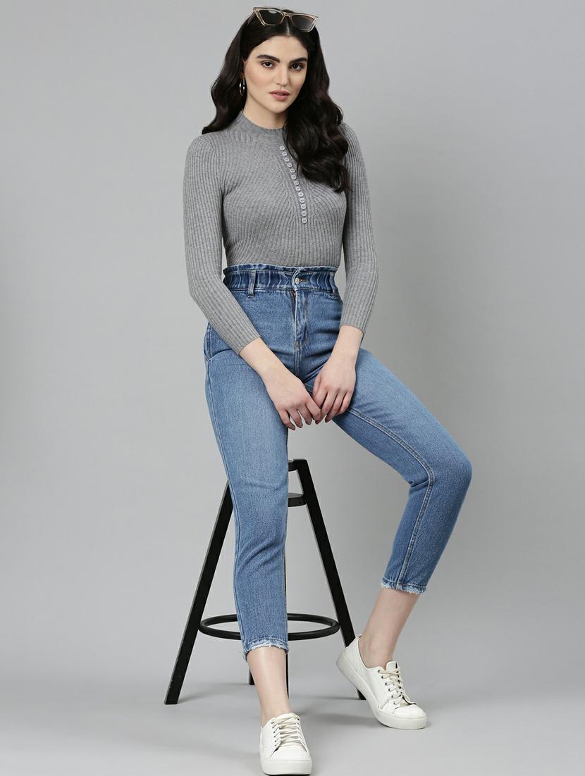 women's plain slouchy jeans - 20249702 - Zoom Image - 3