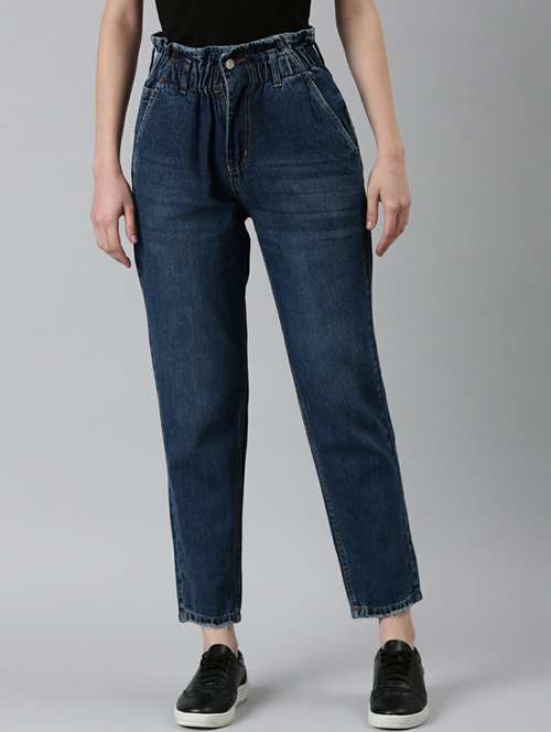 women's plain slouchy jeans - 20249704 - Very Small Image - 1