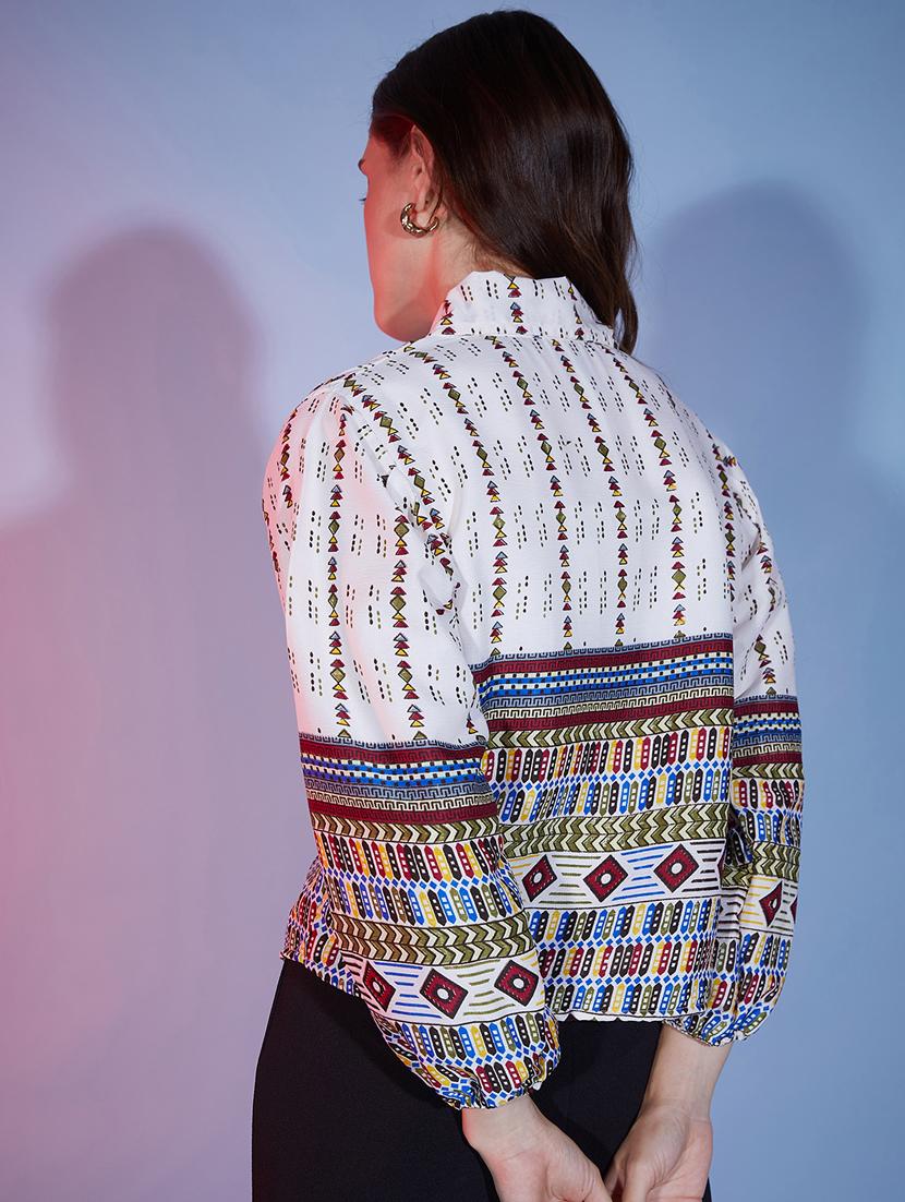 white cotton regular shirt - 20255775 - Zoom Image - 2