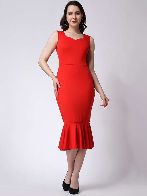 women's tiered dress solid dress - 20290078 - Very Small Image - 1