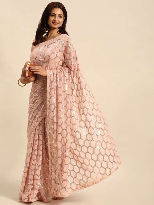 women's embellished saree with blouse - 20299692 - Very Small Image - 1