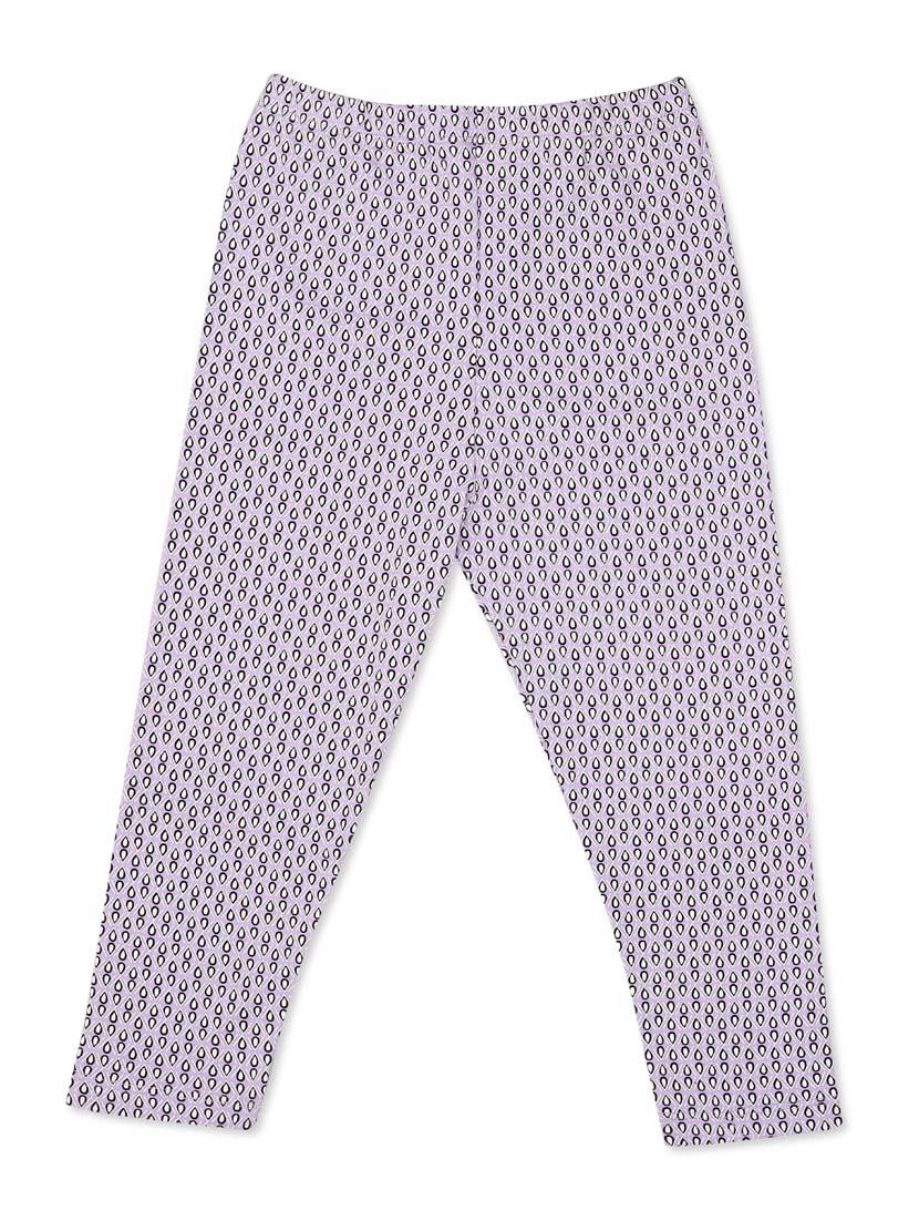 purple printed pyjama nightwear set - 20316024 - Zoom Image - 3