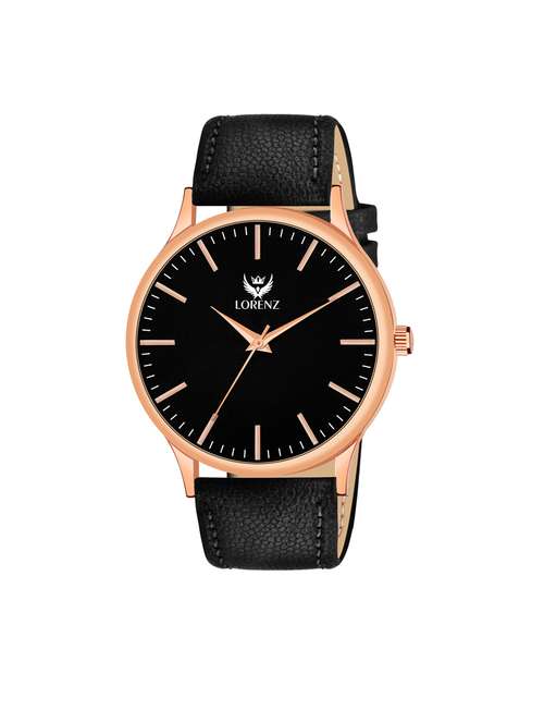 lorenz black dial analog watch for men | watch for boys- mk-4054r - 20381850 - Very Small Image - 1
