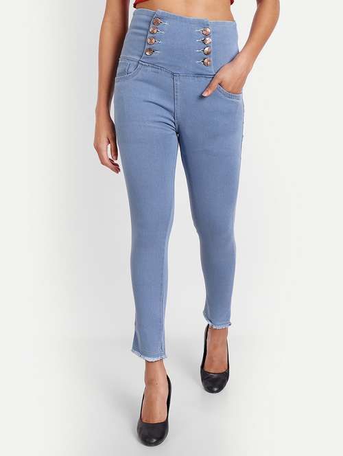 women's plain slim fit jeans - 20386479 - Very Small Image - 1