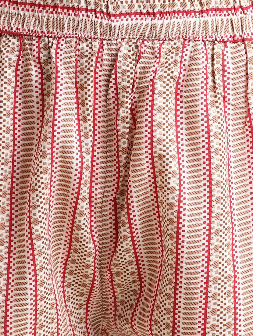 women peach notch neck kurta pant set - 20388942 - Zoom Image - 4
