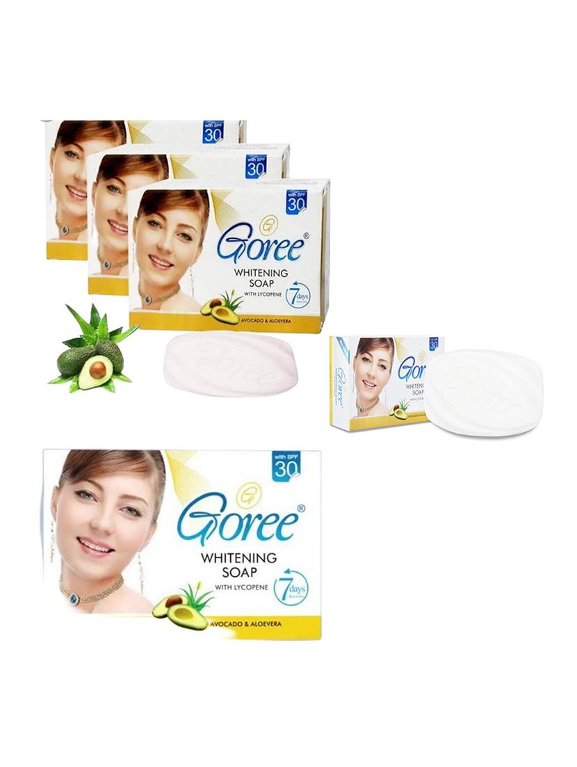 goree pack of 3 whitening soap with lycopene, avocado and aloevera extract spf 30 - 20405586 - Zoom Image - 3