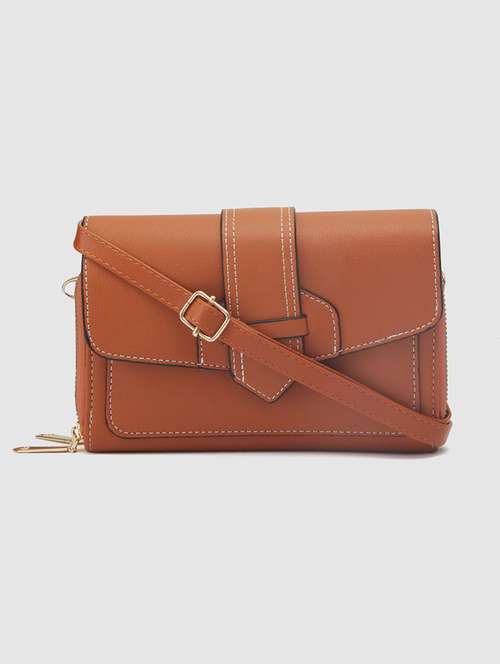 globus women orange solid envelope wallet - 20405764 - Very Small Image - 1