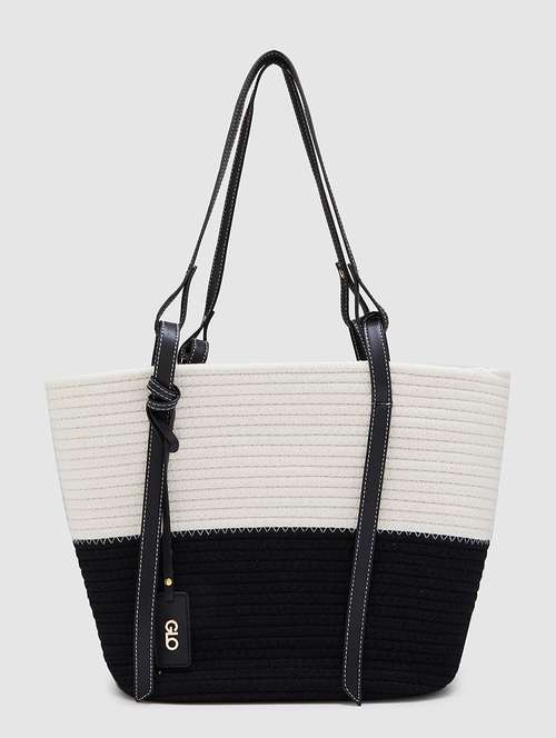 women color block leatherette handbag - 20405853 - Very Small Image - 1