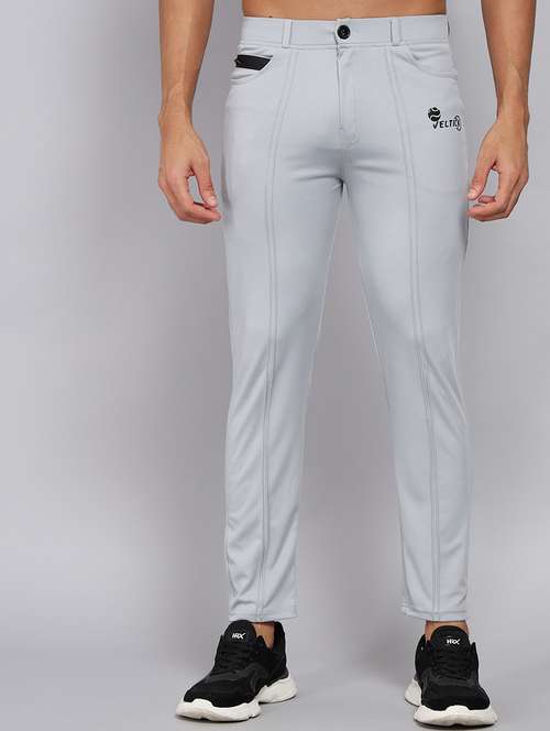 men's solid ankle length track pant - 20409354 - Very Small Image - 1