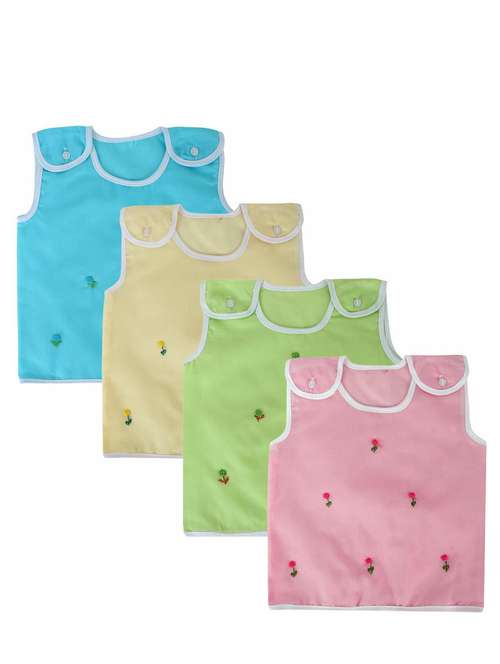 boys multi colored cotton vest - 20436265 - Very Small Image - 1