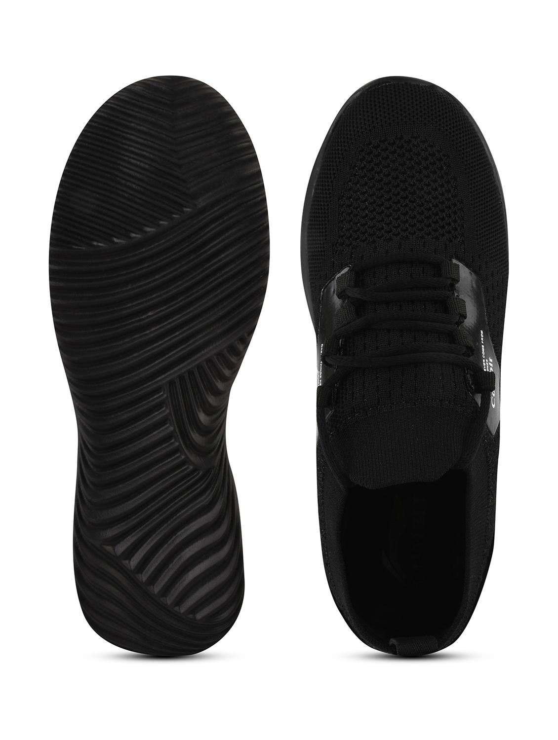 men solid black lace-up sport shoe - 20449268 - Zoom Image - 4