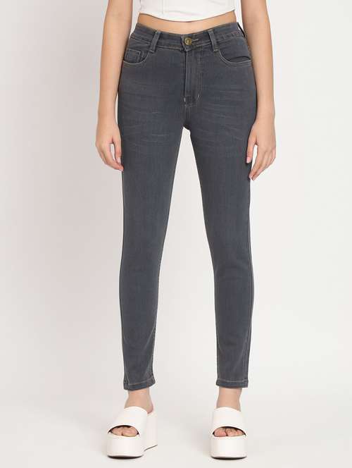 women's plain slim fit jeans - 20483870 - Very Small Image - 1