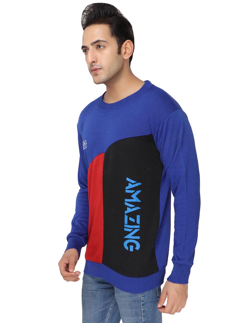 mens color block sweatshirt - 20484384 - Zoom Image - 1