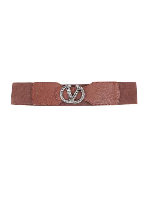brown women's leather belt - 20487824 - Very Small Image - 1