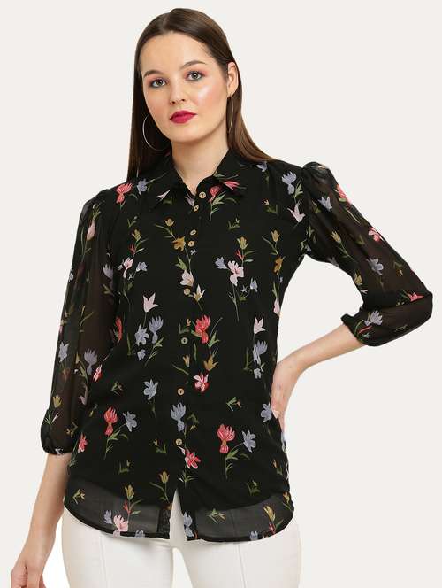 floral printed regular shirt - 20498752 - Very Small Image - 1