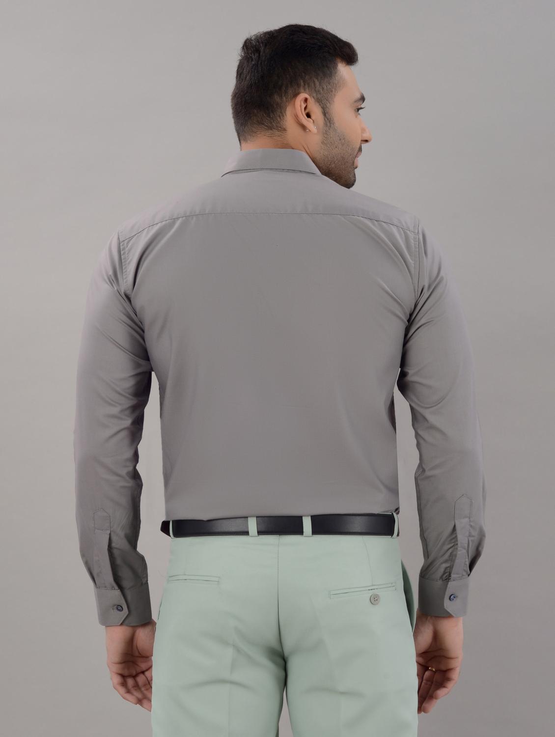 men solid long sleeve formal shirt - 20549424 - Zoom Image - 2