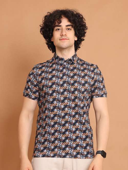 multi colored printed short sleeve t-shirt - 20601628 - Very Small Image - 1