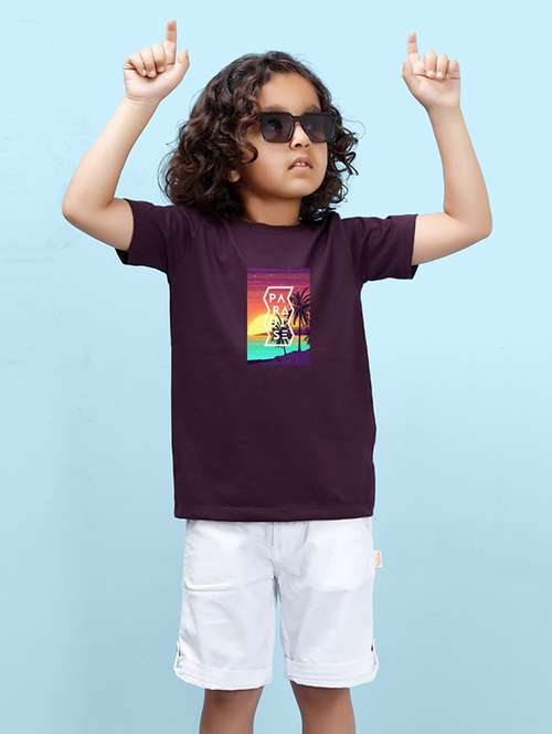 boys chest print short sleeve t-shirt - 20683563 - Very Small Image - 1